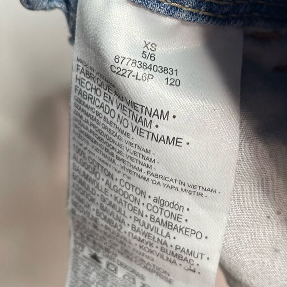 5 for $25🔥Levi's Shortall Denim Overalls XS (5/6) - Picture 6 of 8